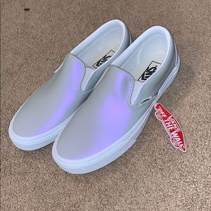 NWT iridescent vans